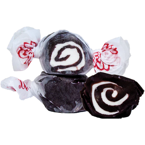 Black Licorice Swirl Salt Water Taffy Bulk Bag
