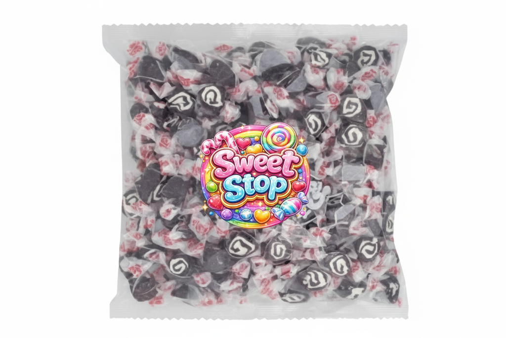 Black Licorice Swirl Salt Water Taffy Bulk Bag
